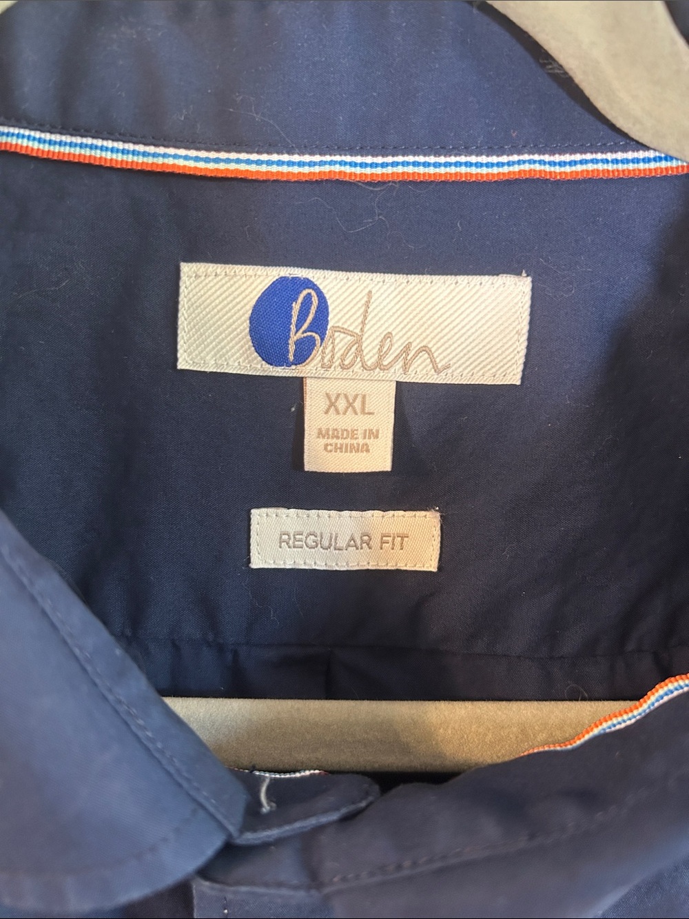 Boden Men's Navy Button-Down Long-Sleeve Shirt
